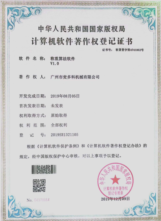 Softwear Copyright Certificate